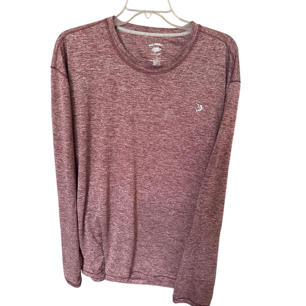 Reel Legends Mens‎ Freeline Performance Long Sleeve Top Heathered size XL